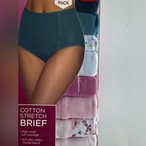 Felina Ladies' Cotton Stretch Brief High Waist Full Coverage 8pk Sz M Brand New